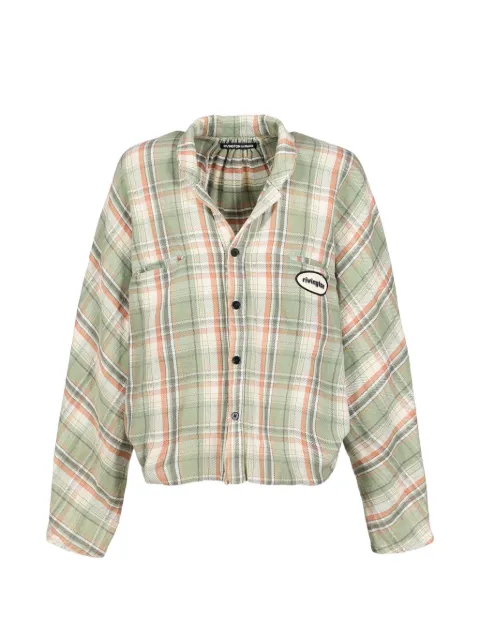 RRR123 Nazarene plaid-check shirt