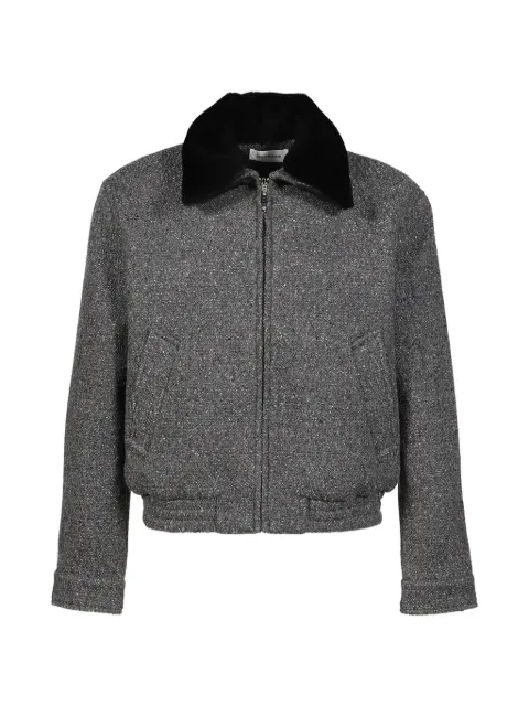 Ernest W. Baker tweed shearling-collar jacket