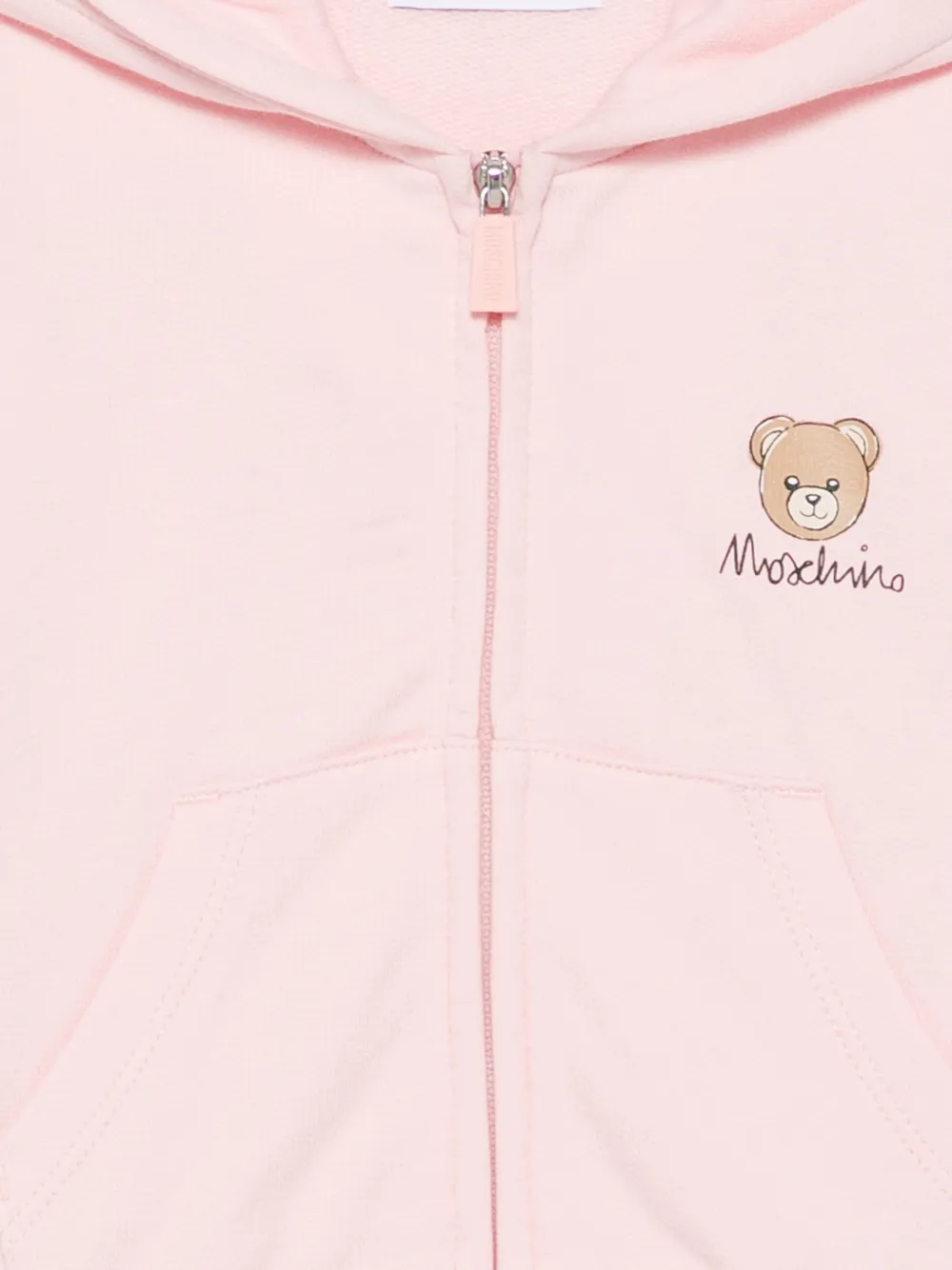 Moschino Kids Hoodie met teddybeerprint Roze