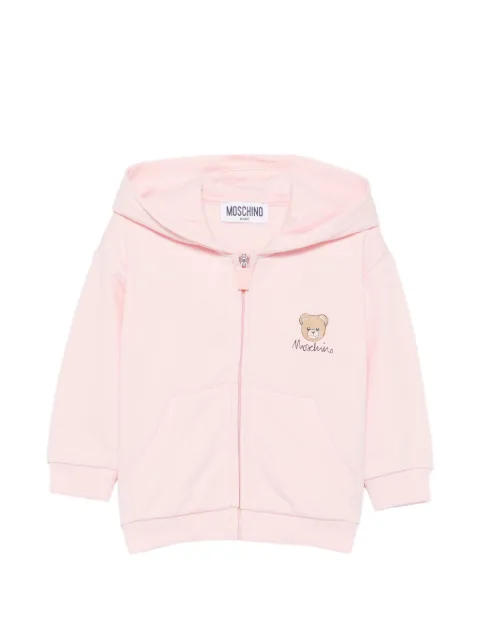 Moschino Kids Teddy Bear zip-up hoodie