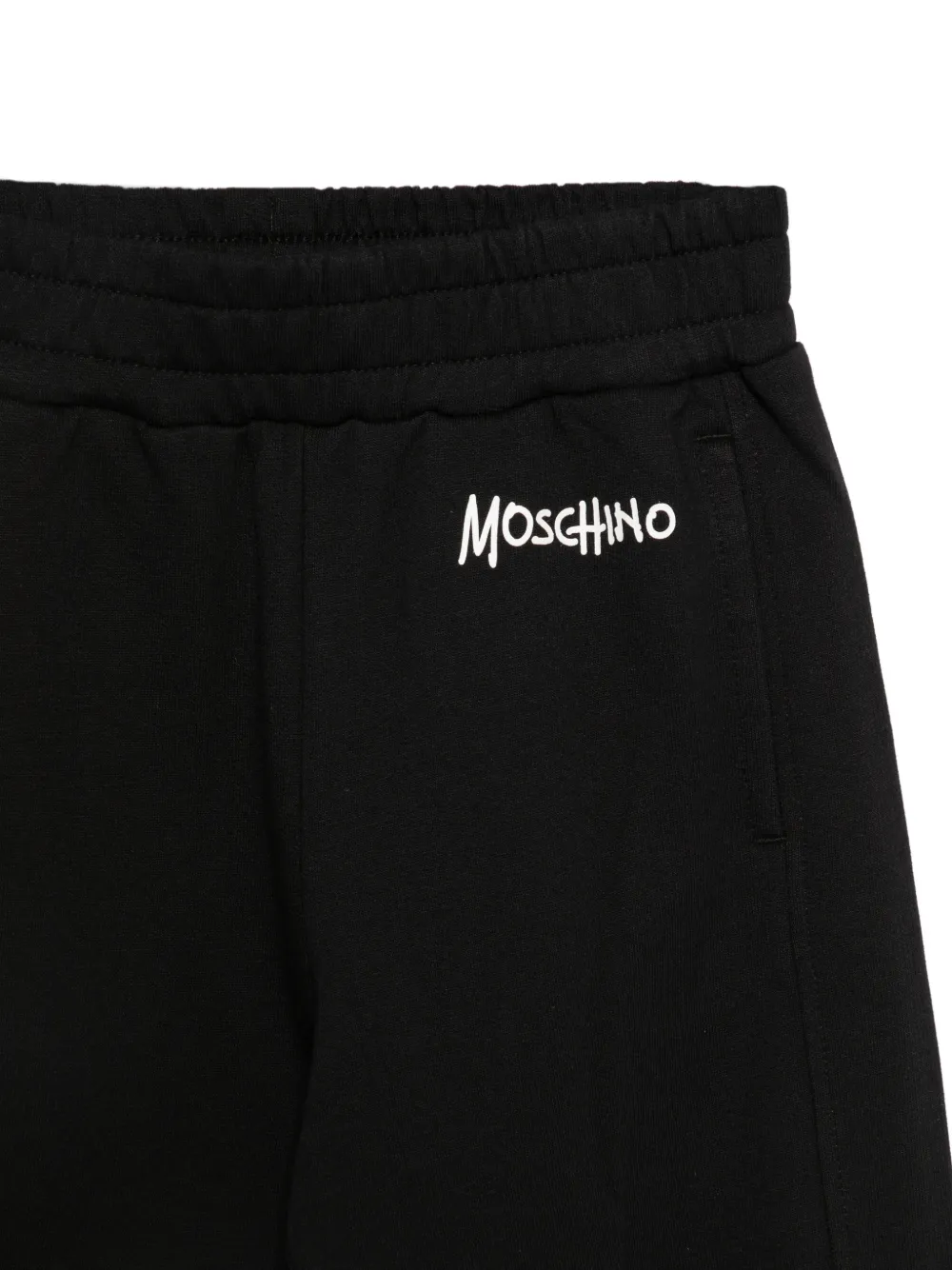 Moschino Kids Trainingsbroek met logoprint Zwart