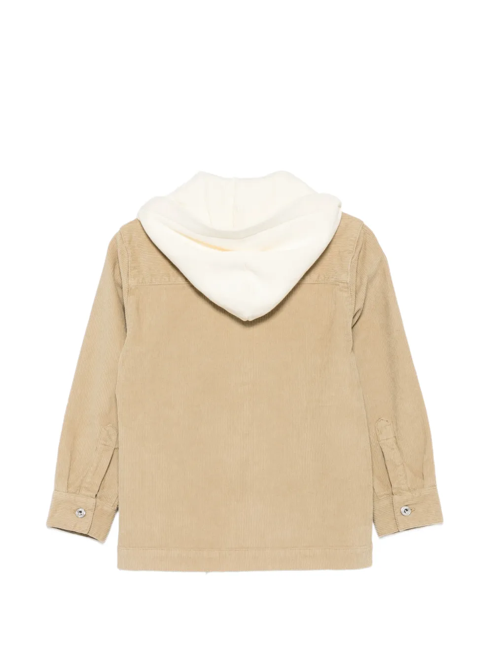 Off-White Kids Ribfluwelen jas Beige
