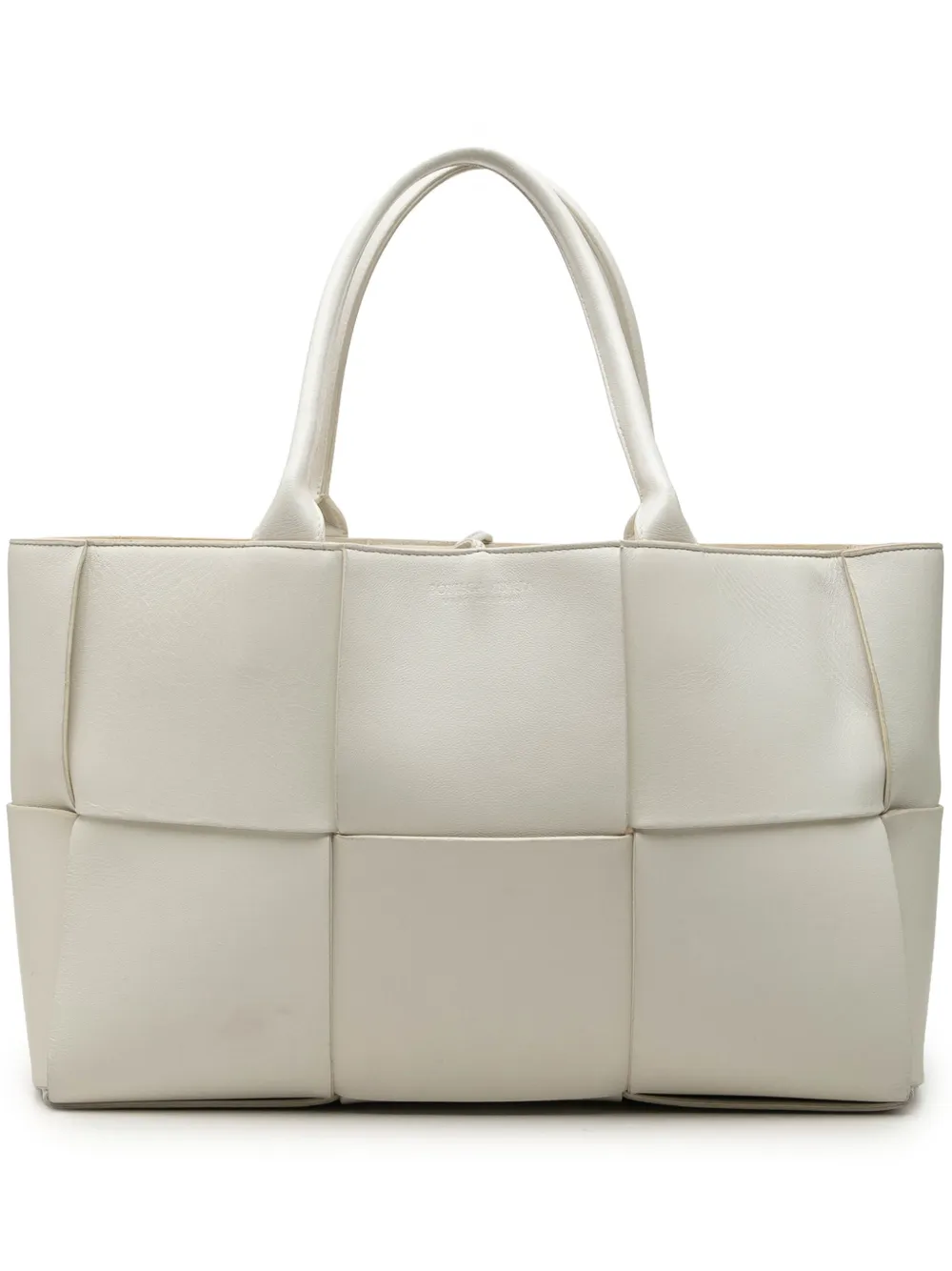 Bottega Veneta Pre-Owned 2012-2026 Medium Nappa Maxi Intrecciato Arco tote bag - Bianco