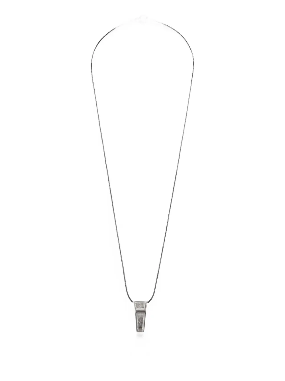 Rick Owens mini crystal-pendant necklace - Argento