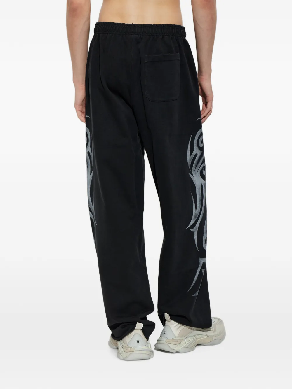 VETEMENTS Broek met grafische print Zwart
