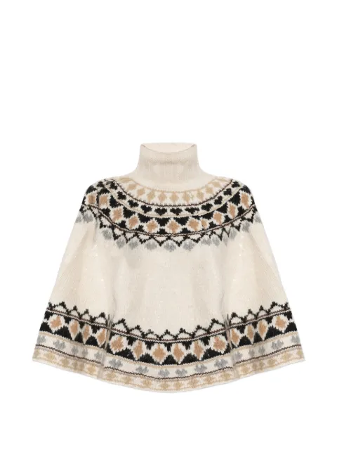 MUNTHE Verst fair isle poncho
