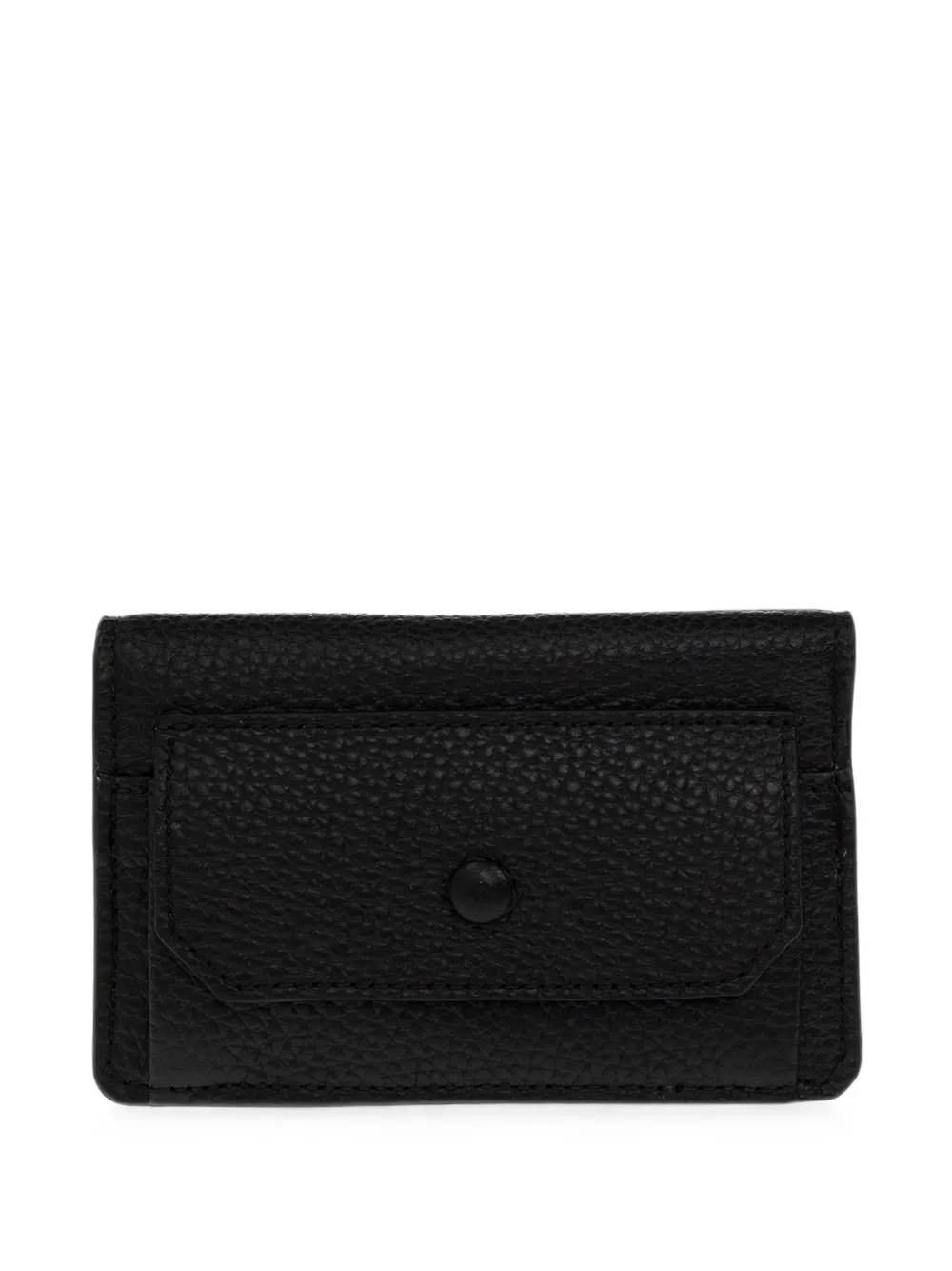 Brioni grained leather card holder - Nero