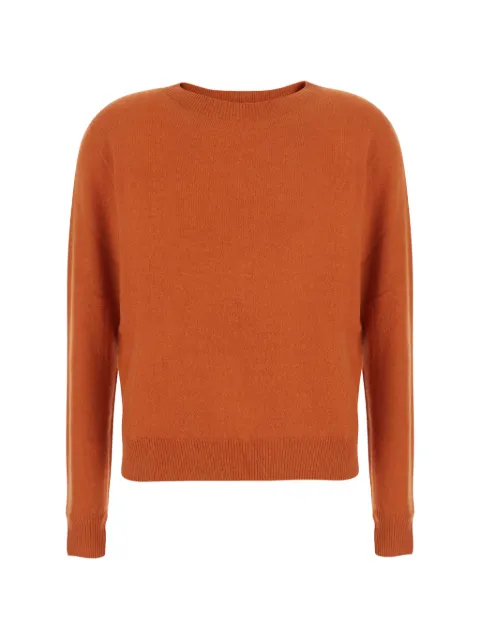 Solocascmir crew-neck ribbed-trim sweater