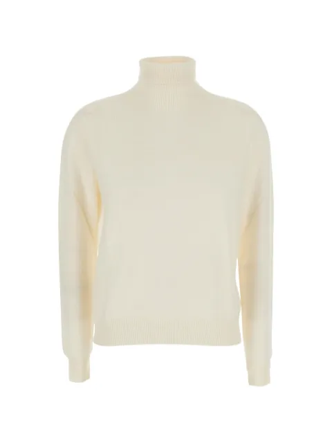 Solocascmir roll-neck knitted sweater
