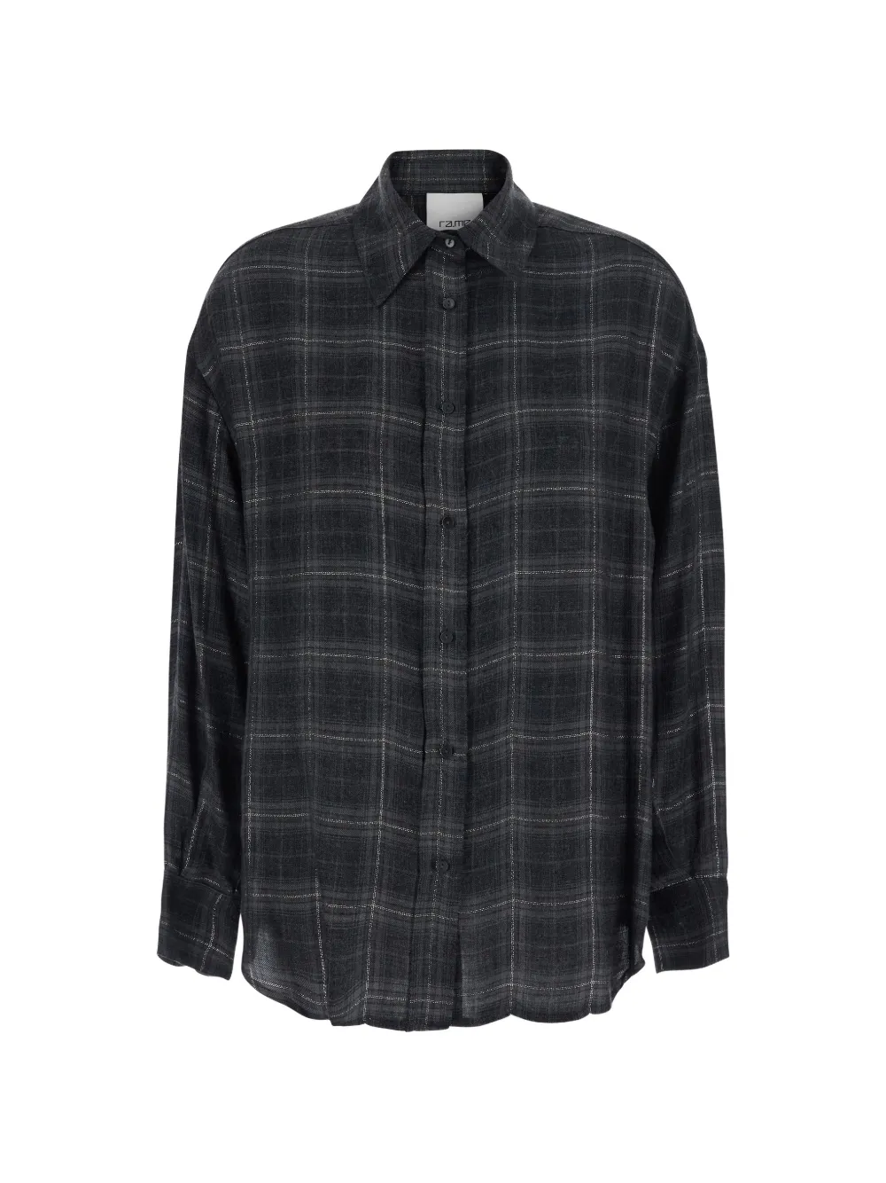 Rame Check-pattern Shirt In Black