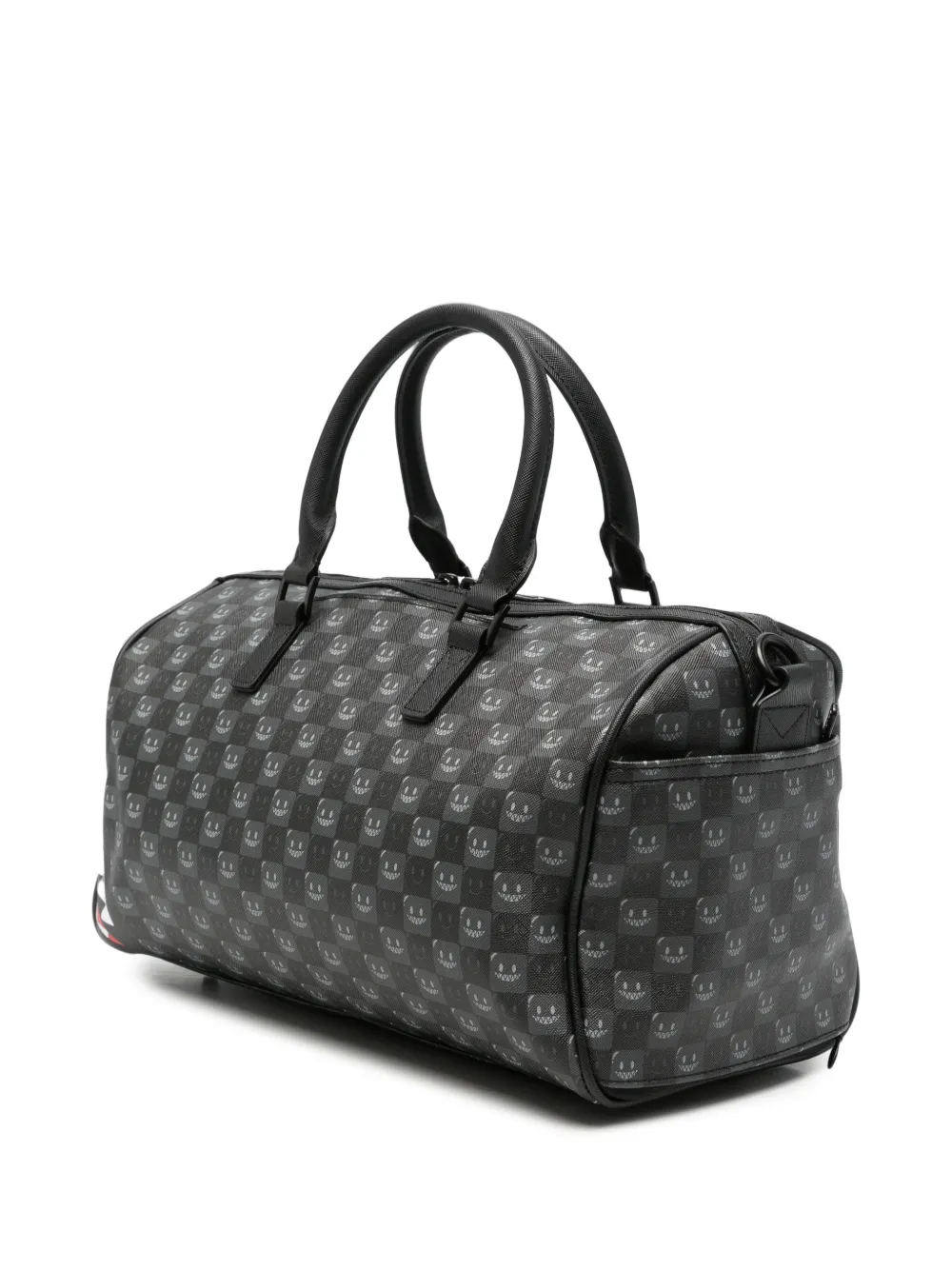 Sprayground Geruite shopper met haaien-patroon Zwart