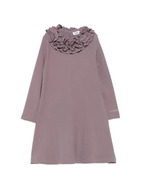 Il Gufo ruffled long-sleeve dress