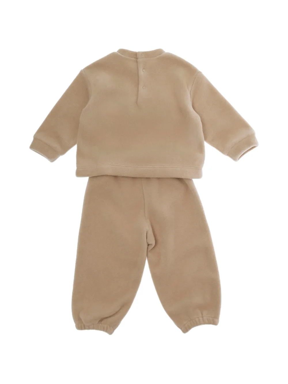 Il Gufo dog-patch babygrow set Beige