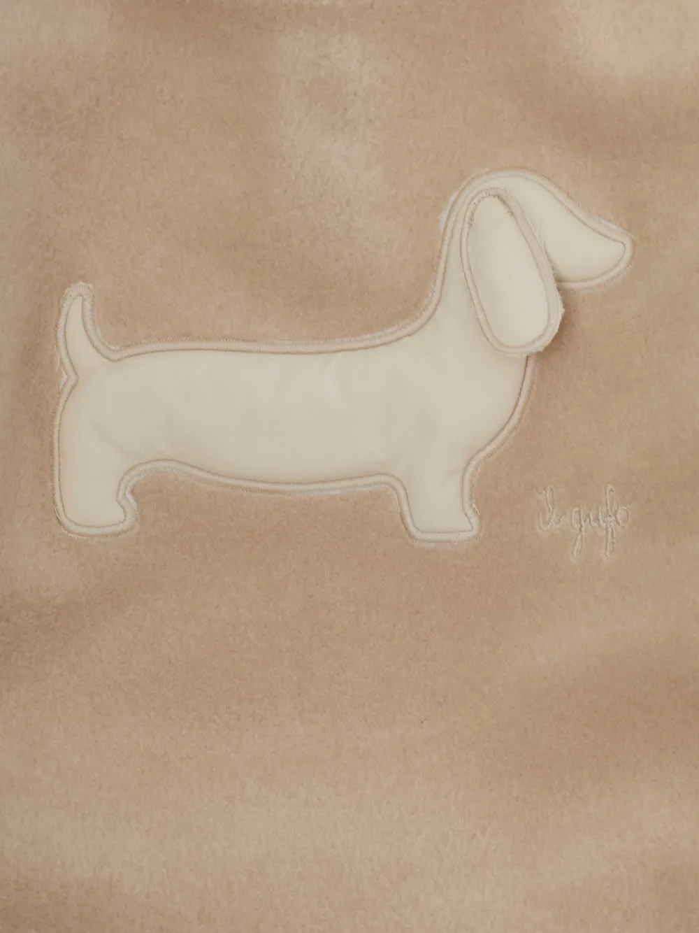 Il Gufo dog-patch babygrow set Beige