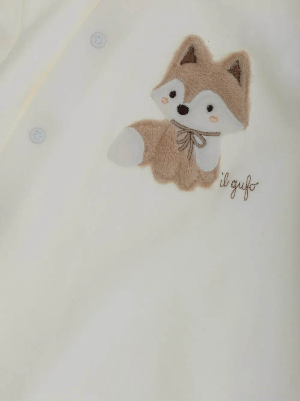 Il Gufo fox-patch pajamas Beige
