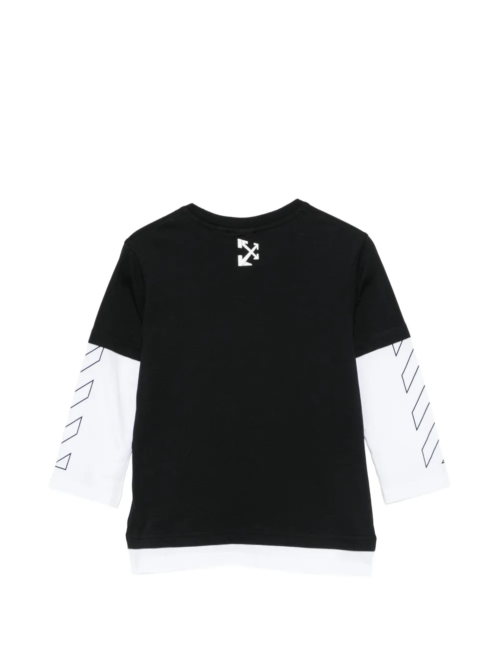 Off-White Kids Gelaagd T-shirt met Arrows-print Zwart
