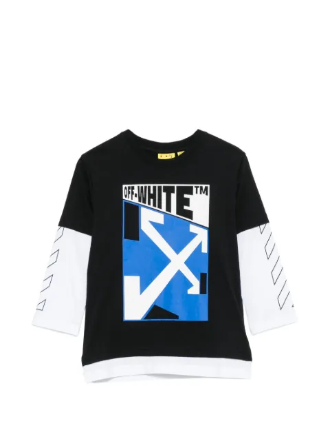 Off-White Kids Arrows-print layered T-shirt