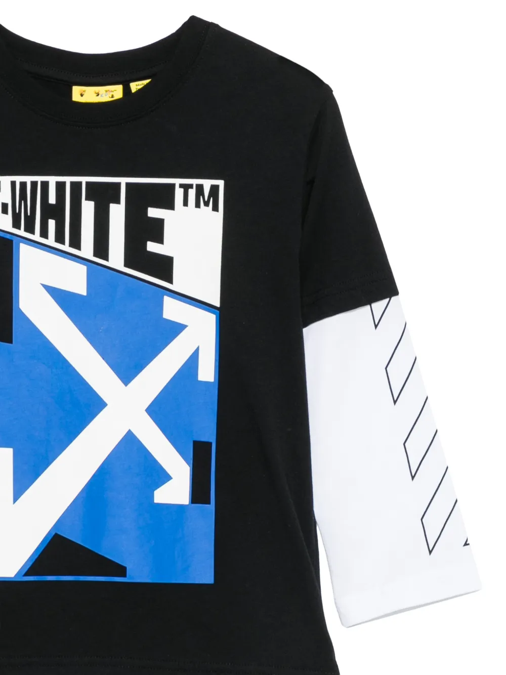 Off-White Kids Gelaagd T-shirt met Arrows-print Zwart