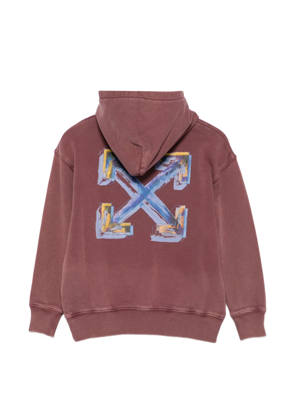 Off-White Kids Arrows-print hoodie Rood