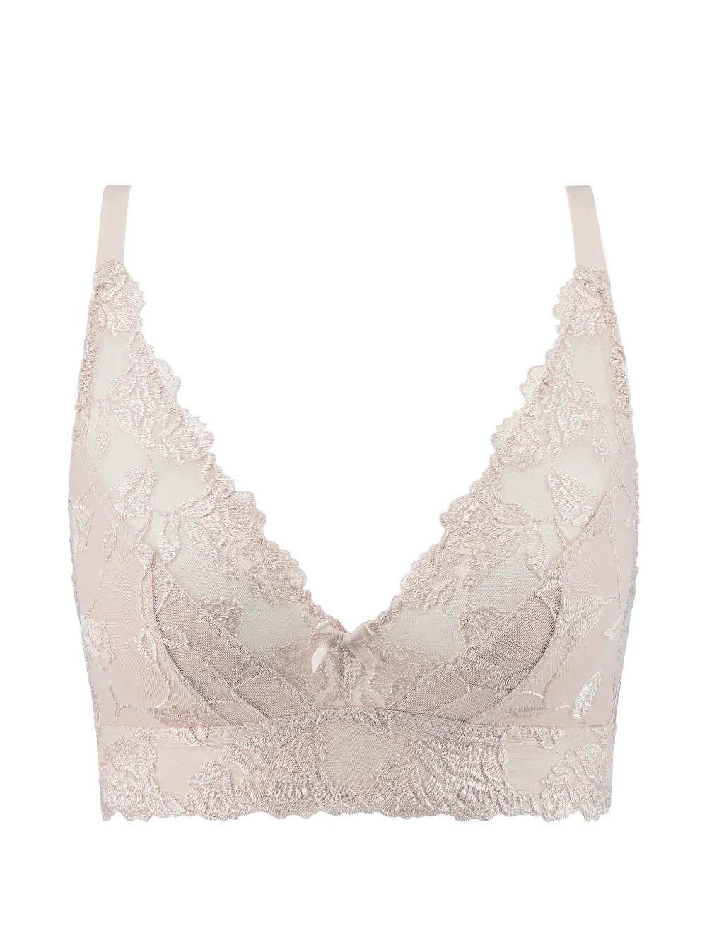 Aubade Softessence BH mit Blumenstickerei - Nude