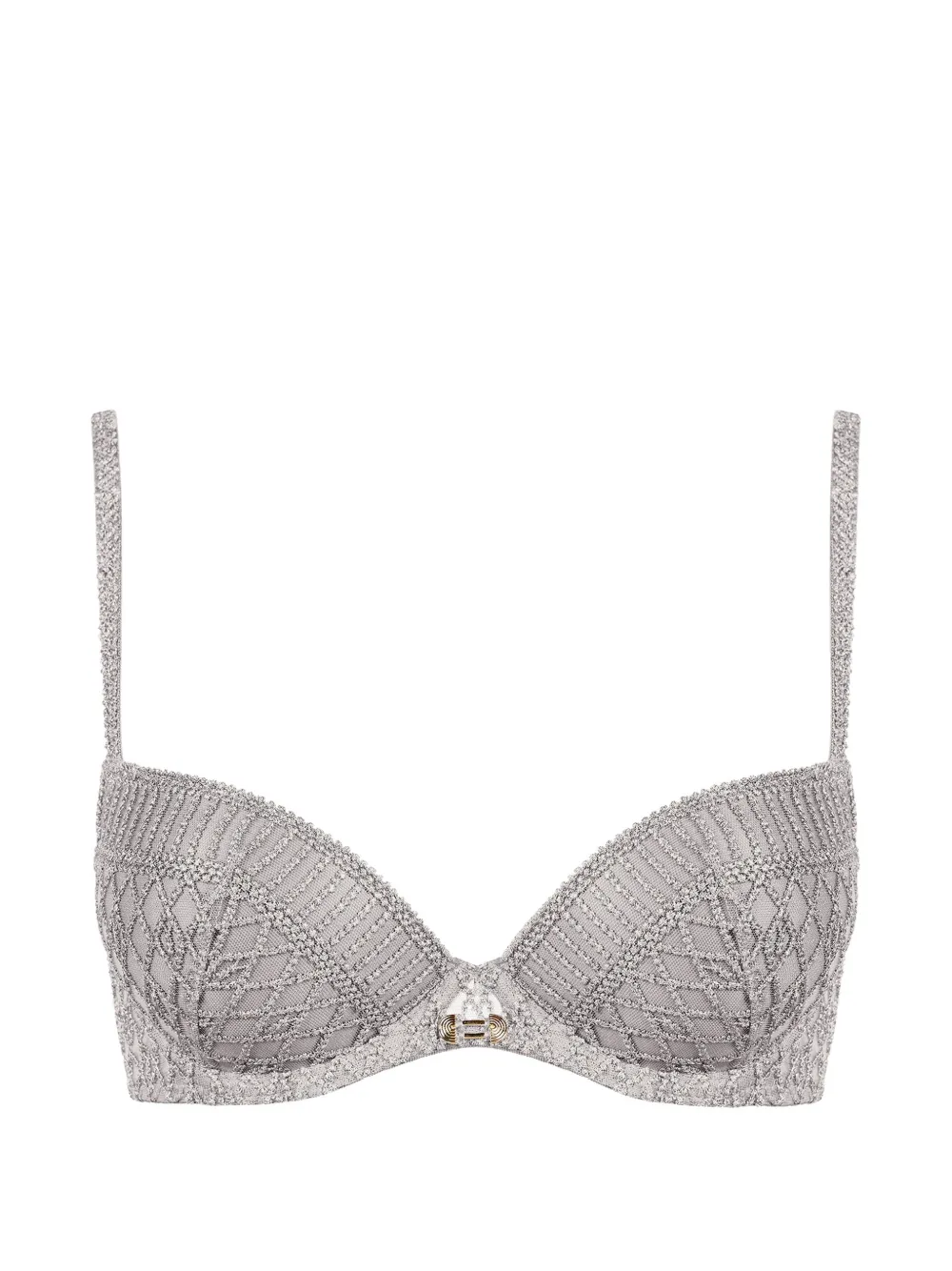 Aubade Reggiseno push-up Stardust Dream ricamato - Grigio