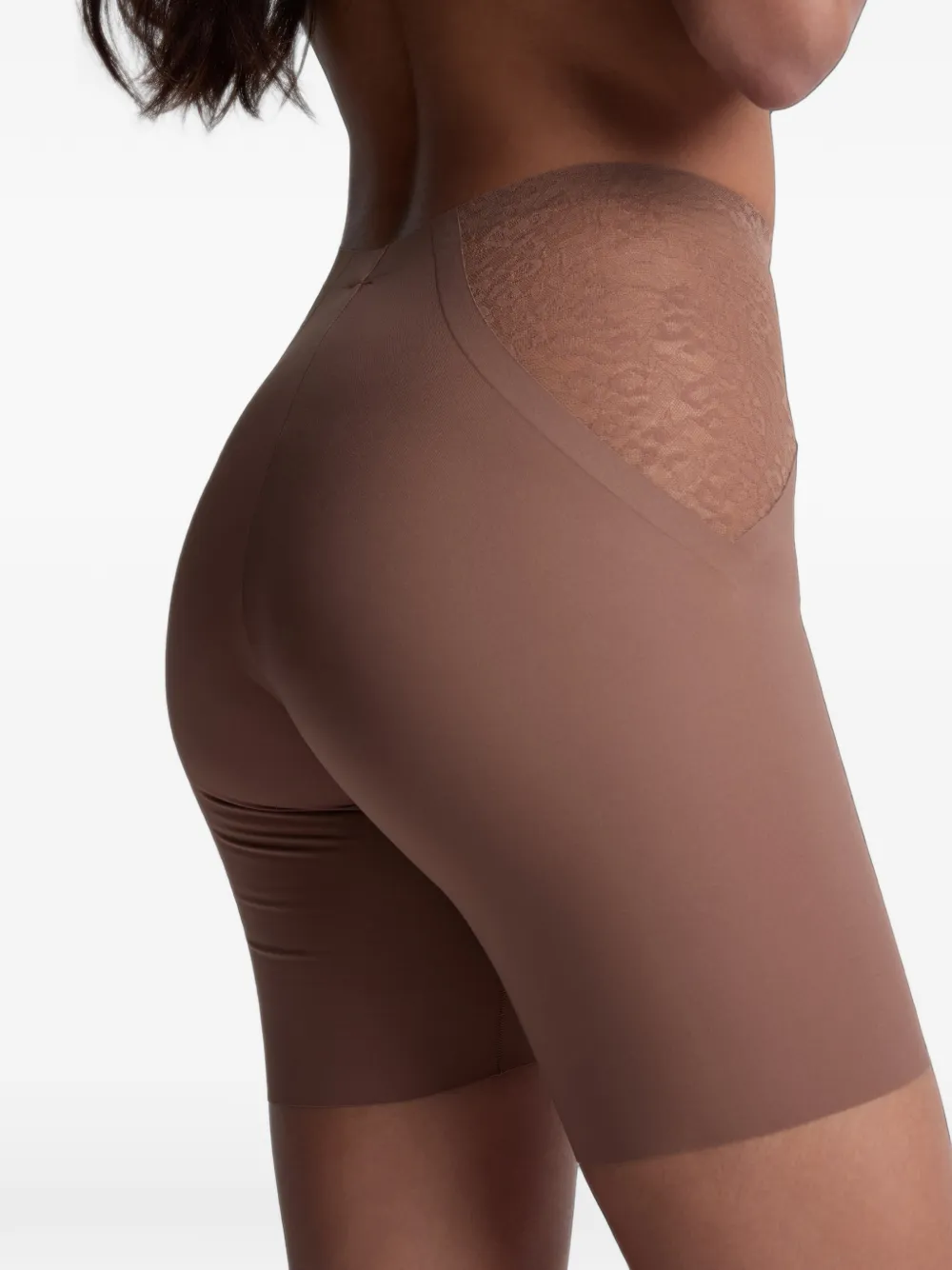 Aubade Sculpt Panty shapewear met kanten vlak Bruin