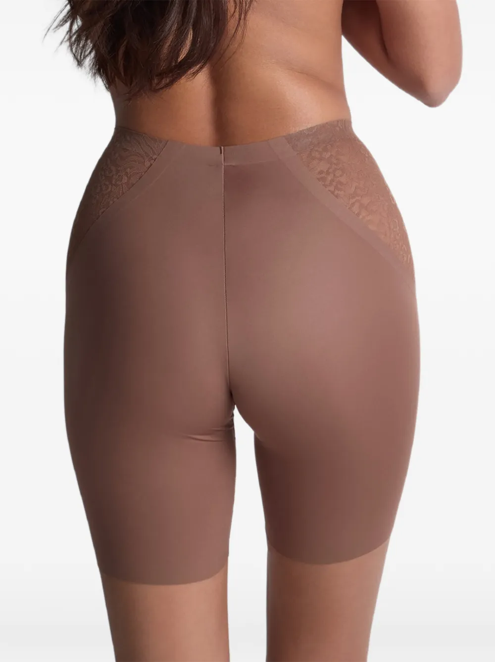 Aubade Sculpt Panty shapewear met kanten vlak Bruin