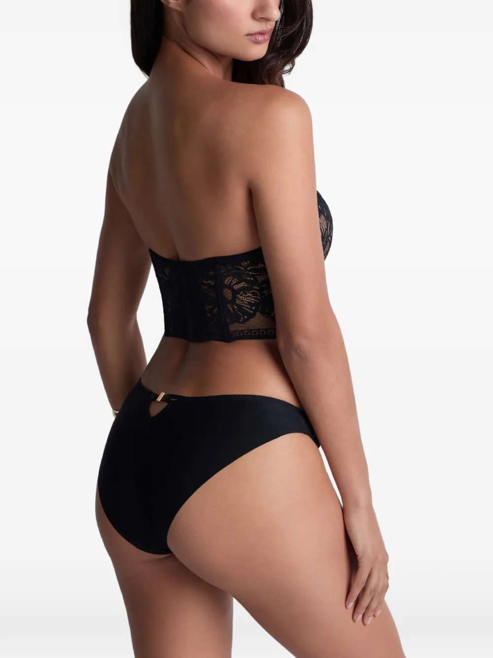 Aubade Love Soul bustier met geborduurd kant Zwart