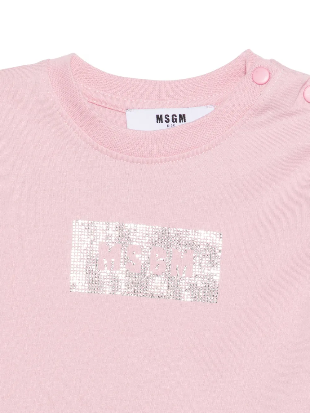 MSGM Kids Top en legging verfraaid met logo en ruches Roze