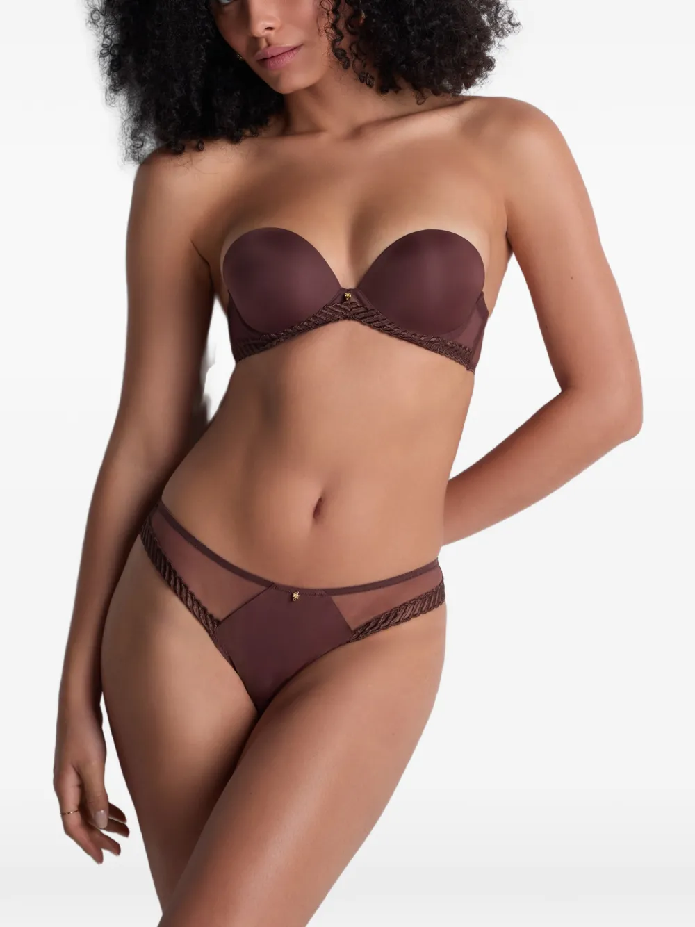 Aubade Sheer Emotion bandeau bh Bruin
