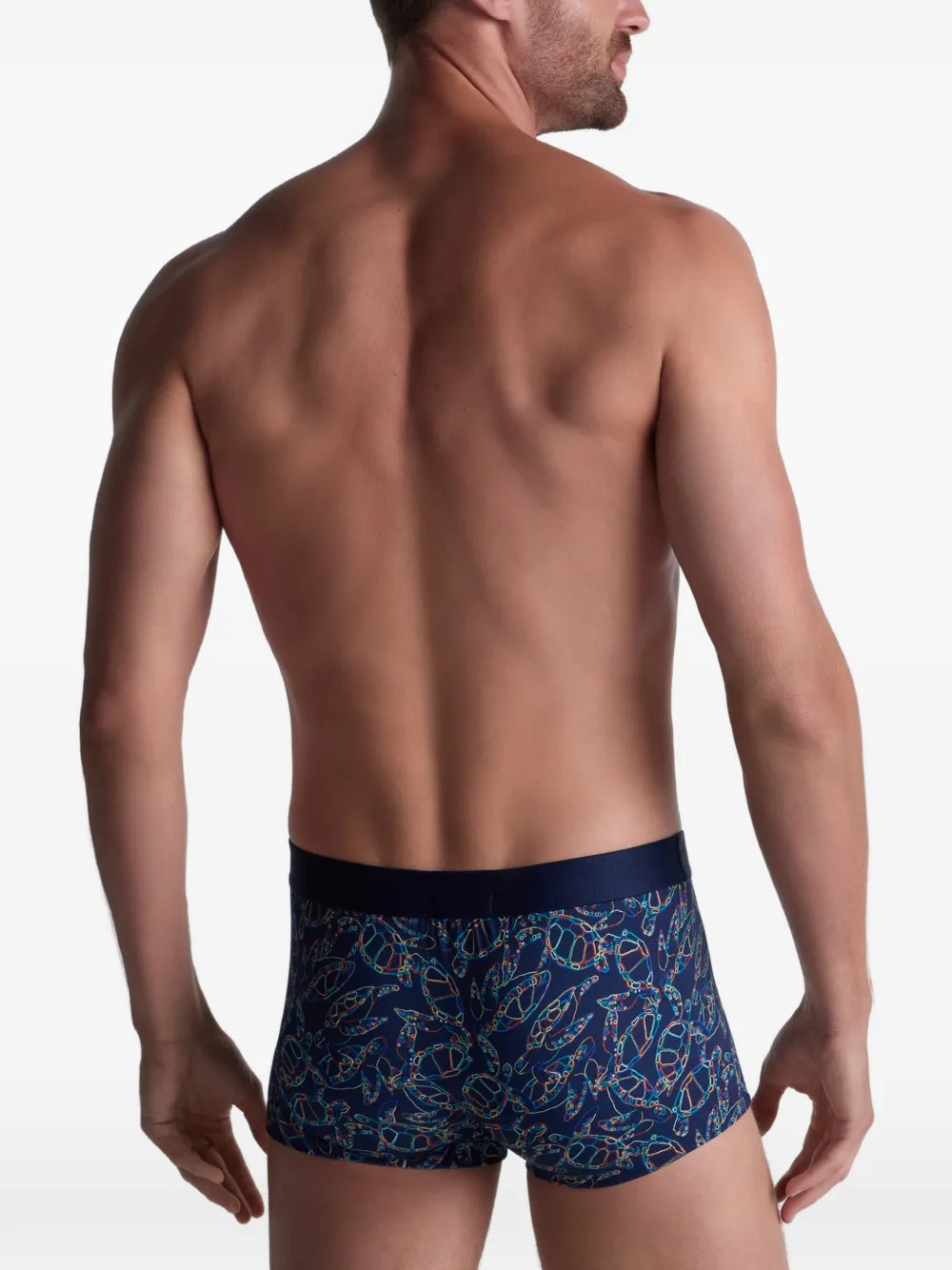 Aubade Turtle-print Trunks In Blue