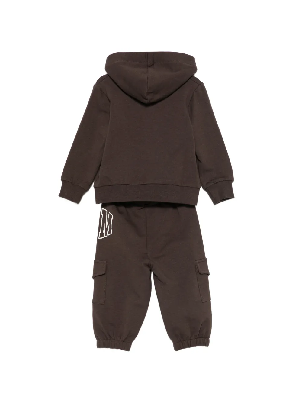 MSGM Kids Broek met logoprint Bruin