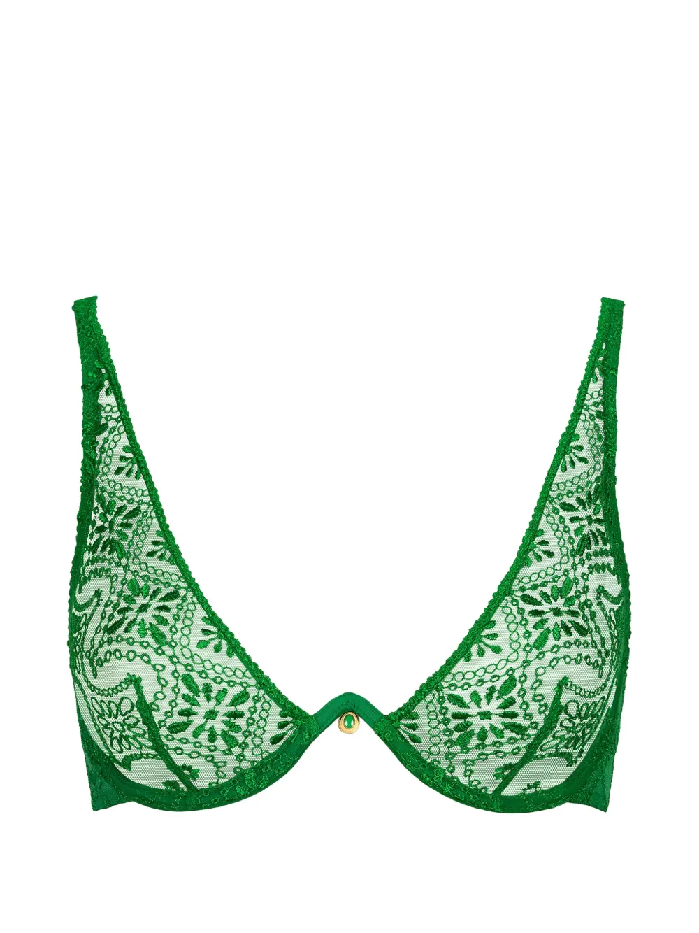 Aubade Reggiseno con ricamo Losing My Mind - Verde