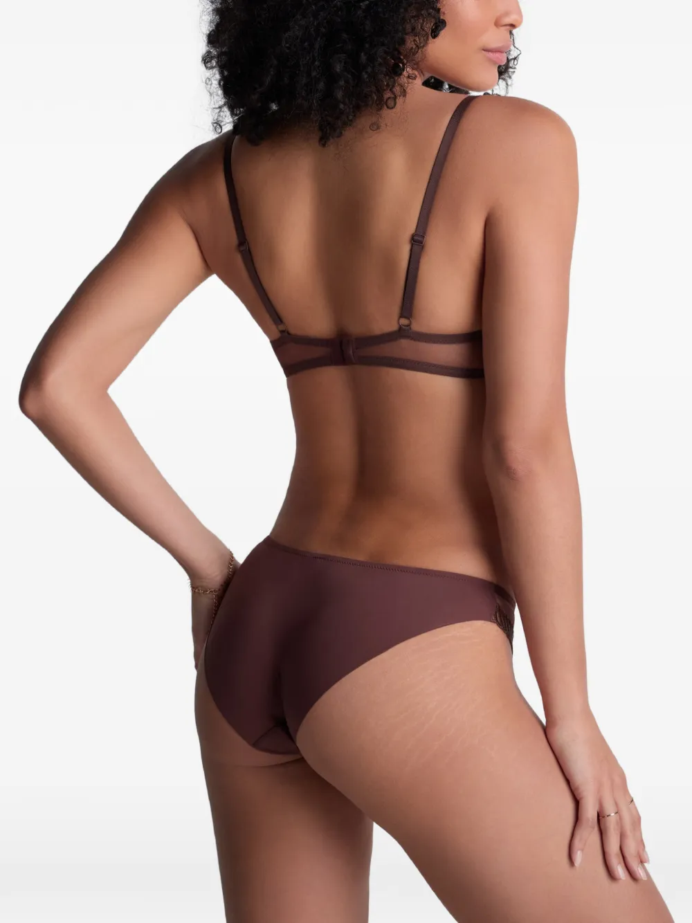 Aubade Sheer Emotion slip Bruin