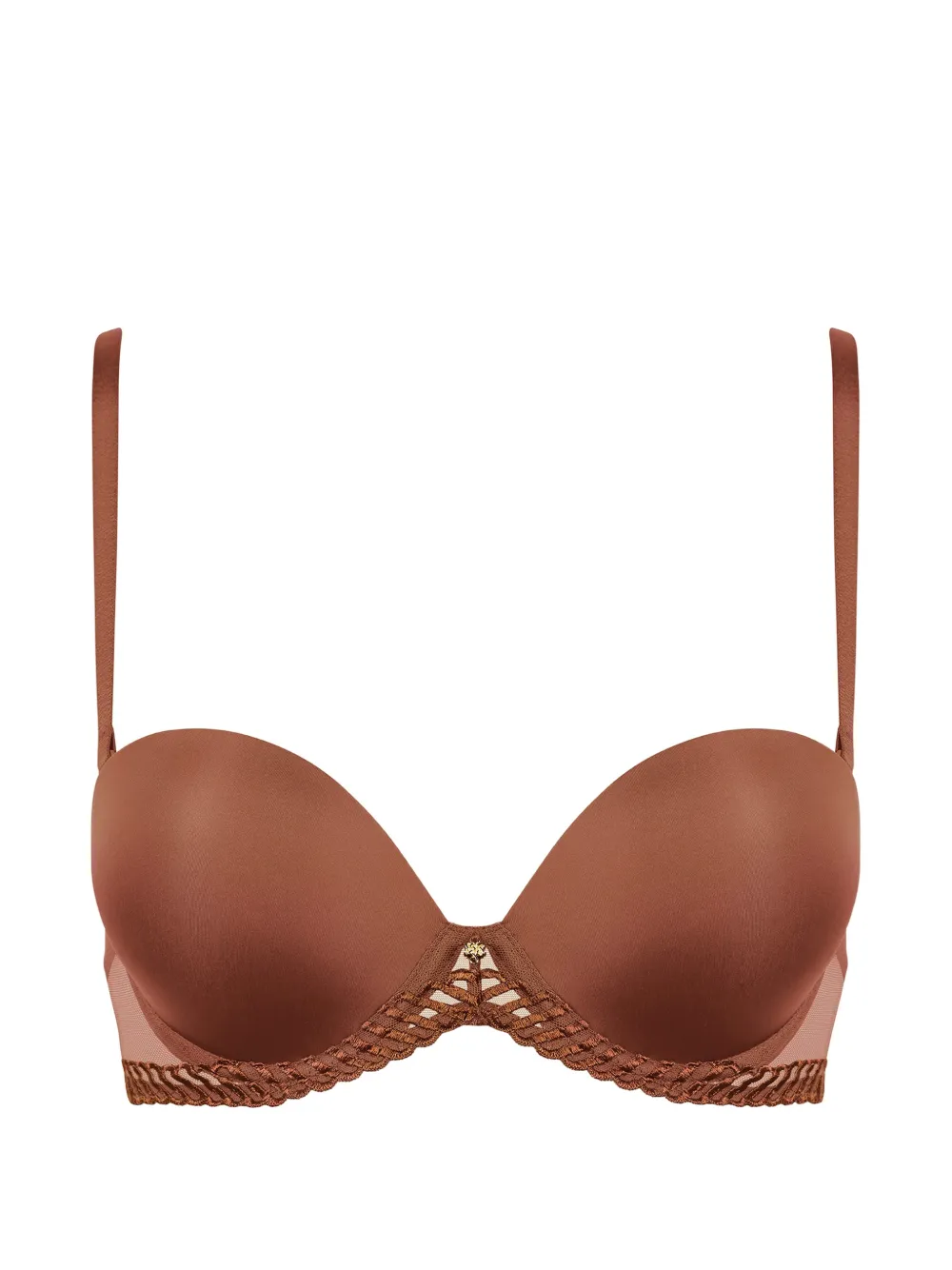 Aubade Sheer Emotion Plunge-Bandeau-BH - Braun