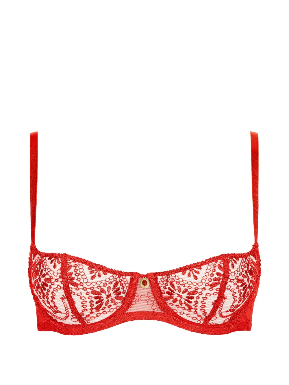 Aubade Reggiseno con ricamo Losing My Mind - Rosso