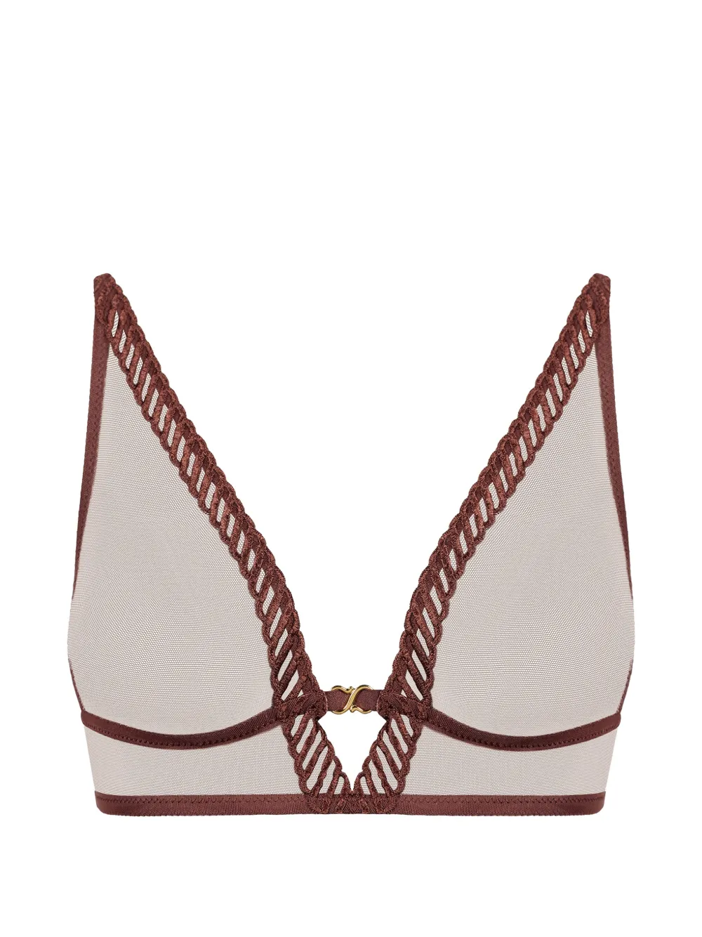 Aubade Sheer Emotion Triangel-BH - Braun