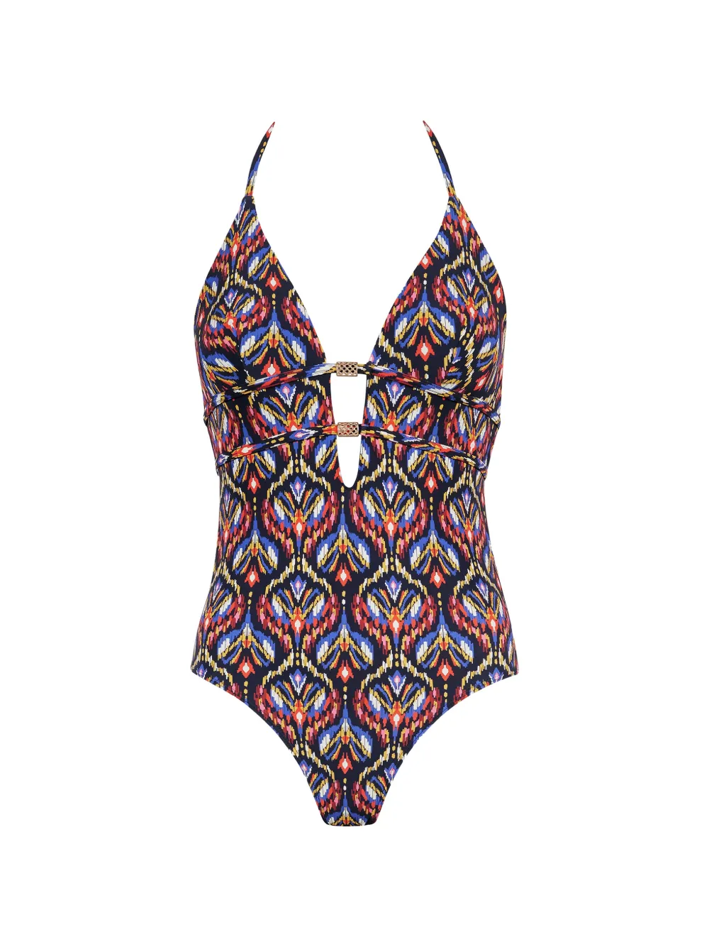 Aubade Sunkissed Allure Badeanzug mit Ikat-Print - Schwarz