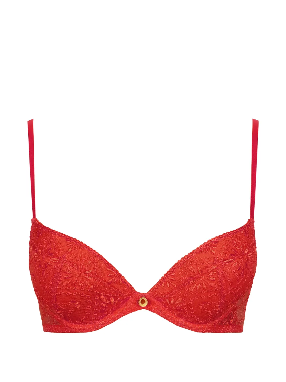 Aubade Reggiseno push-up Losing My Mind ricamato - Rosso