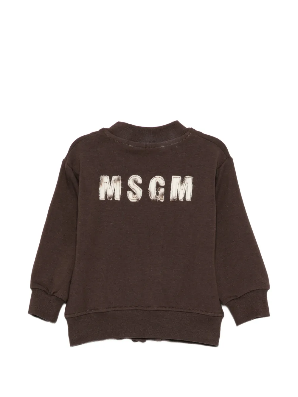 MSGM Kids logo-print bomber jacket Bruin