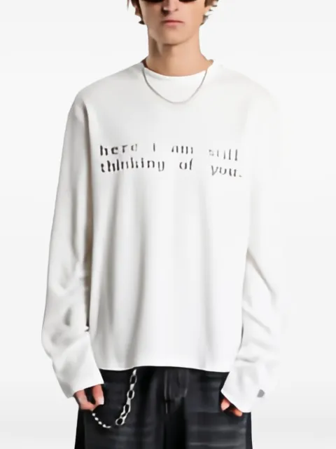 MISBHV slogan-print waffle-knit T-shirt