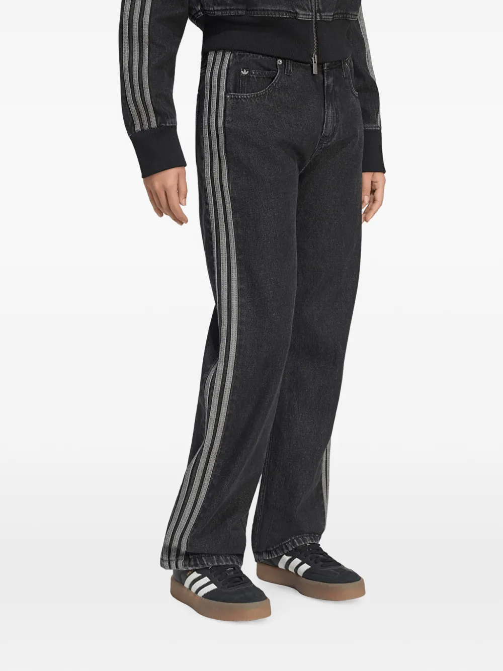 adidas Firebird side-stripe jeans - Nero
