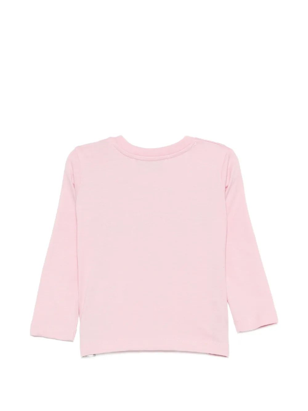 MSGM Kids T-shirt met glitterlogo Roze
