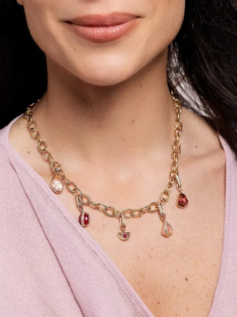CLARA CHEHAB Liberté ruby and diamond charm