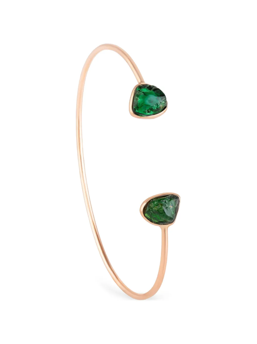 CLARA CHEHAB Elemental green tourmaline cuff bracelet