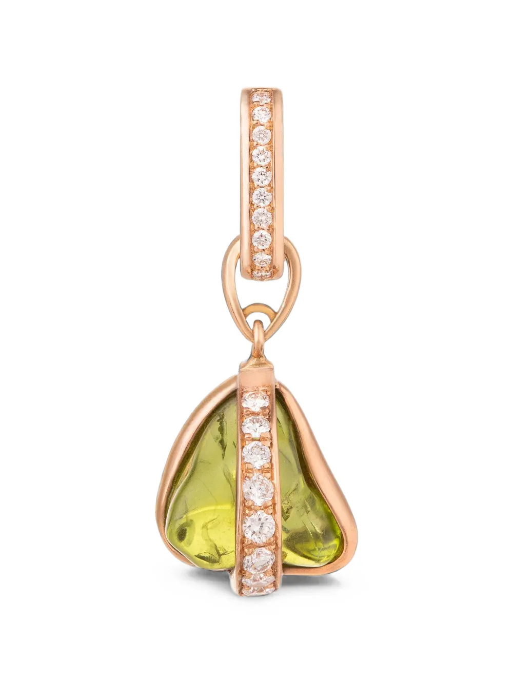 CLARA CHEHAB Liberté diamond and peridot charm