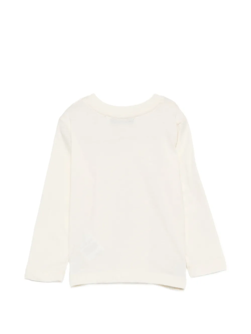 MSGM Kids T-shirt met logo Beige