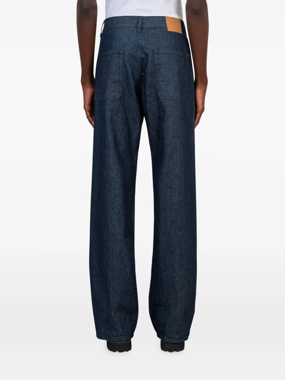 Another Aspect Straight jeans Blauw