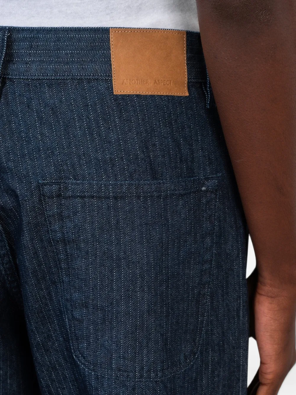 Another Aspect Straight jeans Blauw