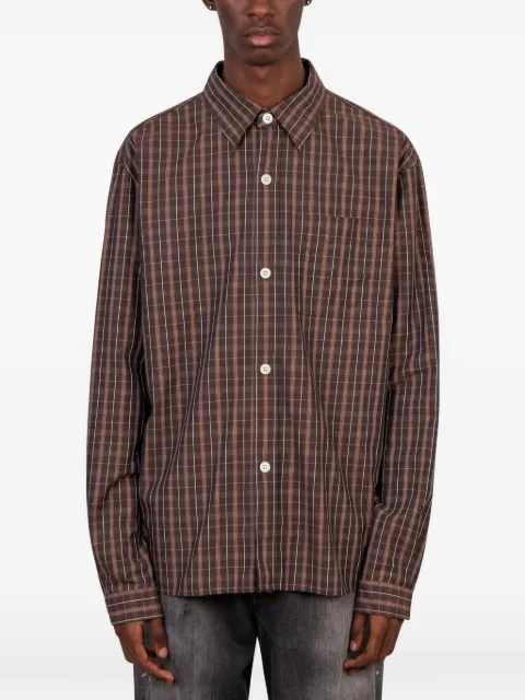 Another Aspect 4.0 check-pattern shirt